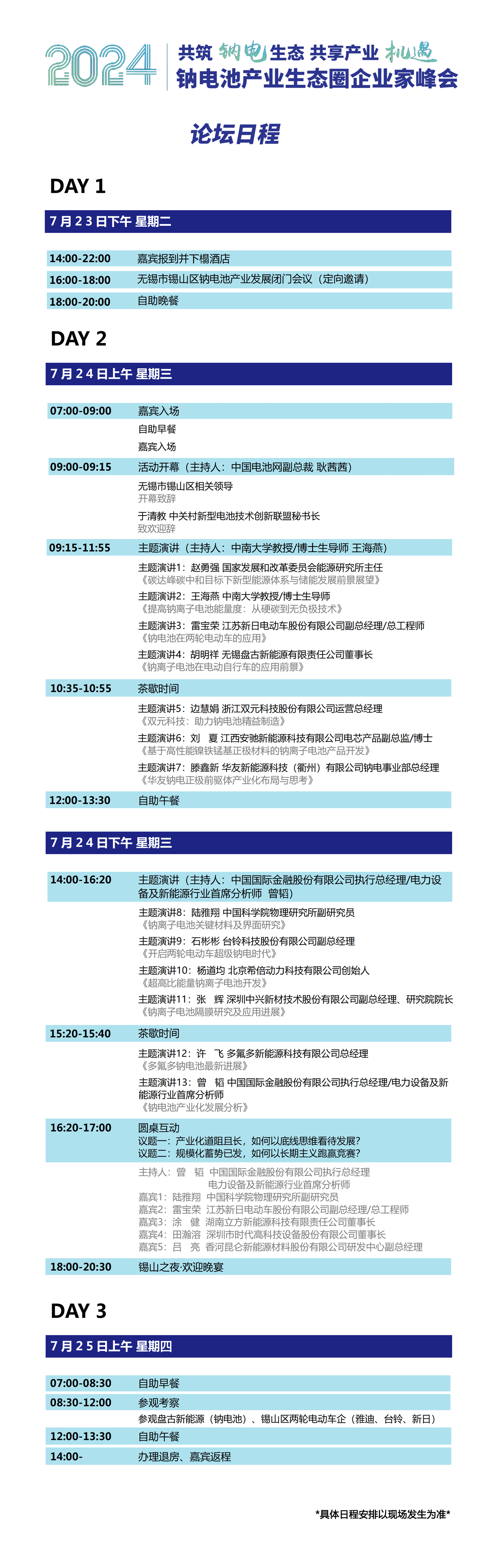 钠电池产业链！大咖云集！这一行业峰会日程发布