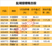 盐湖卤水提锂技术获重大突破  生产周期